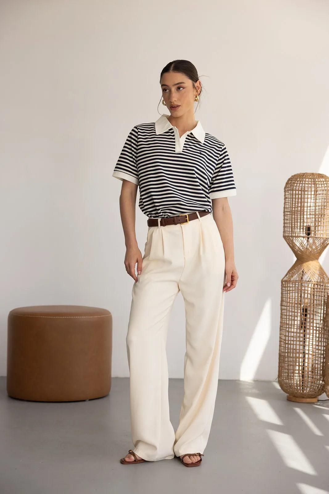 חגורת עור לני חומה TwentySix