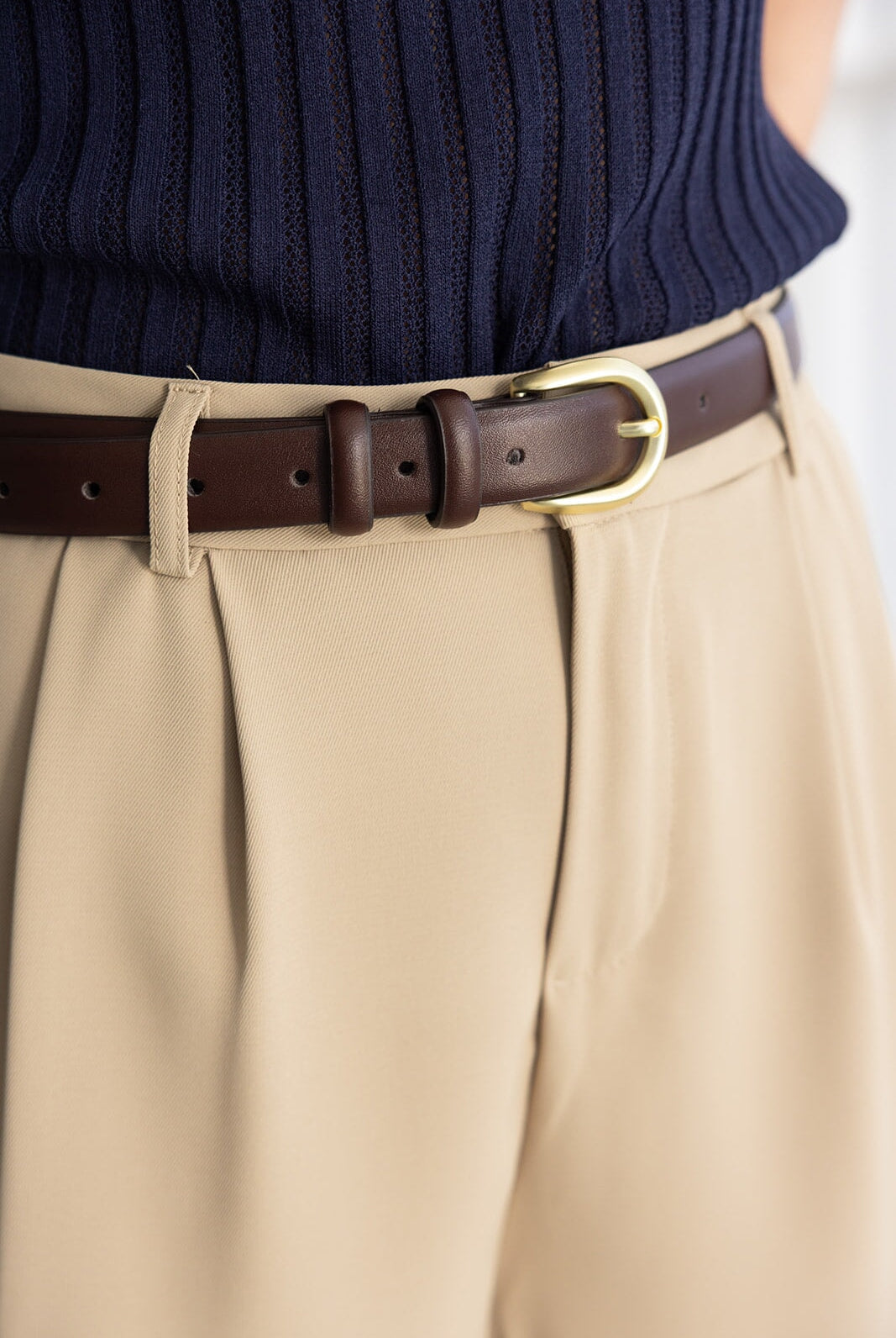 חגורת עור מישל TwentySix Brown