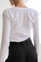 חולצת בייסיק וי כפפה TwentySix