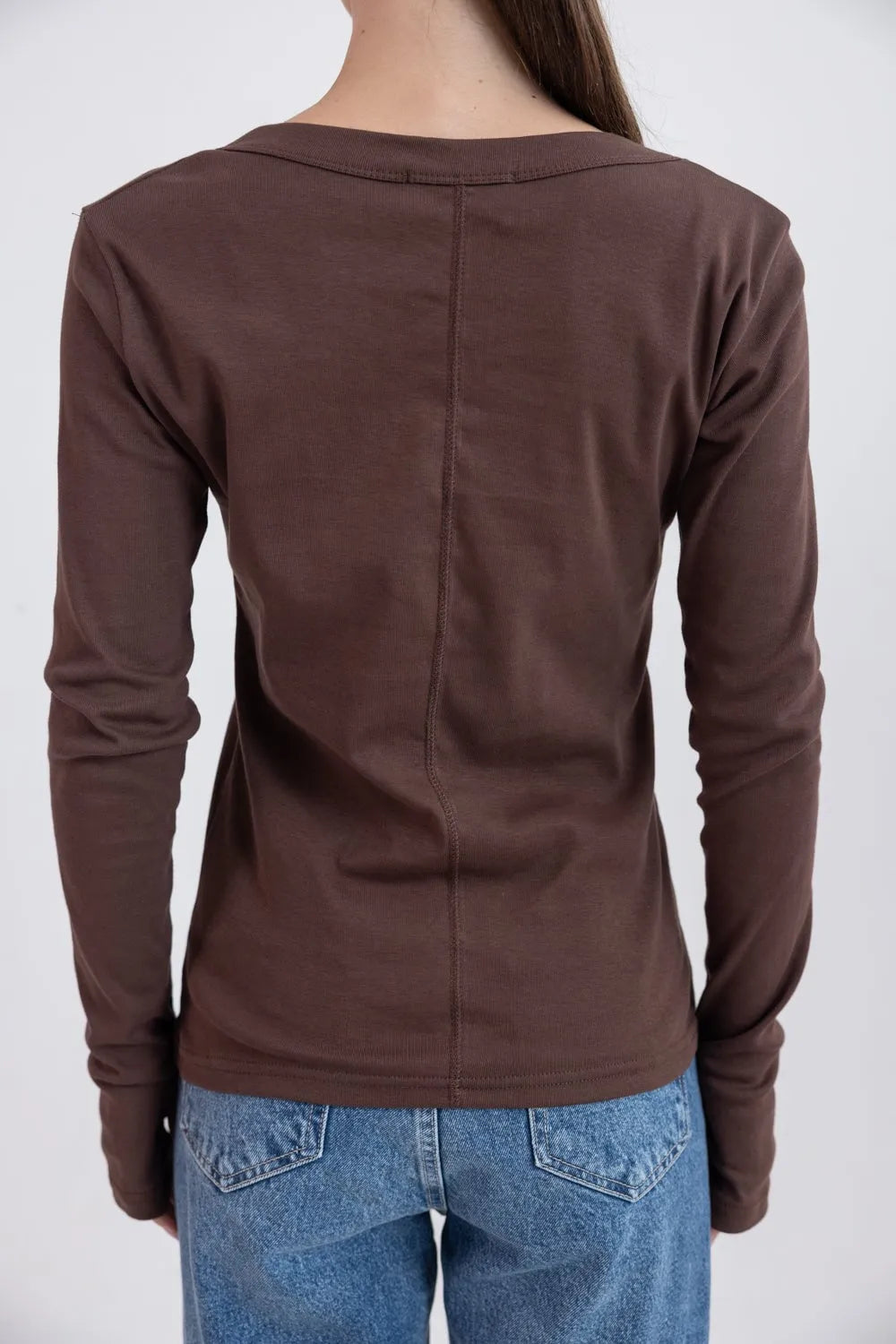 חולצת בייסיק וי כפפה TwentySix