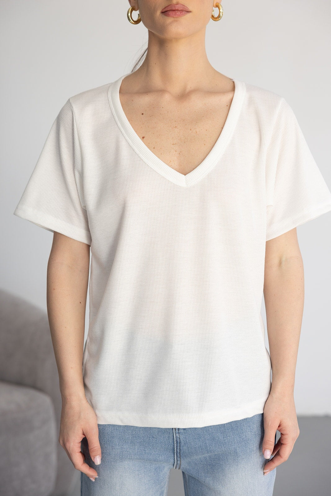 חולצת אוברסייז מונה TwentySix One Size Cream