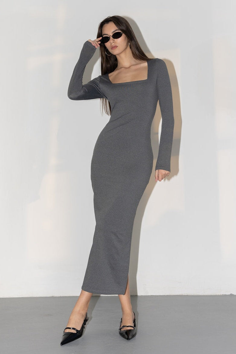 שמלת גלוריה TwentySix Dark Grey One Size