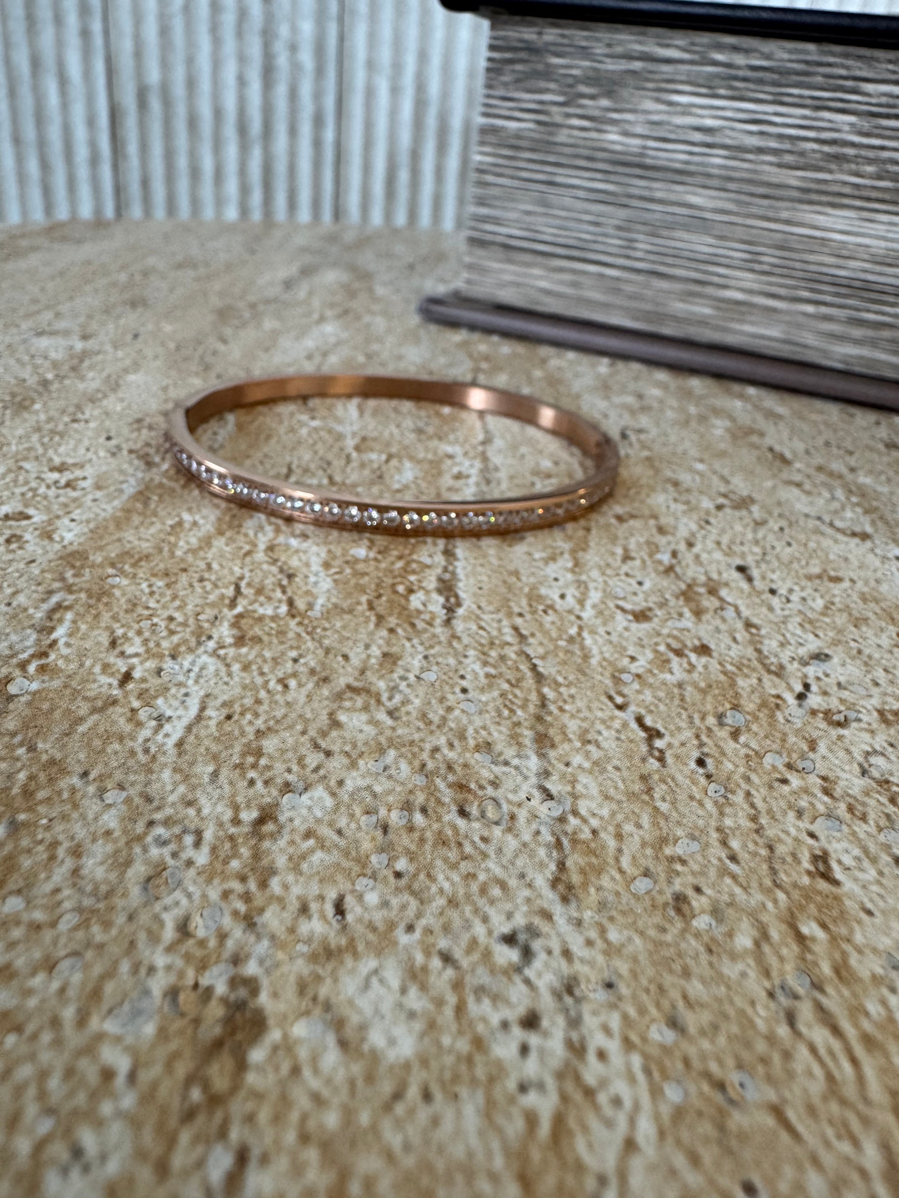 צמיד טניס משובץ TwentySix Rose Gold