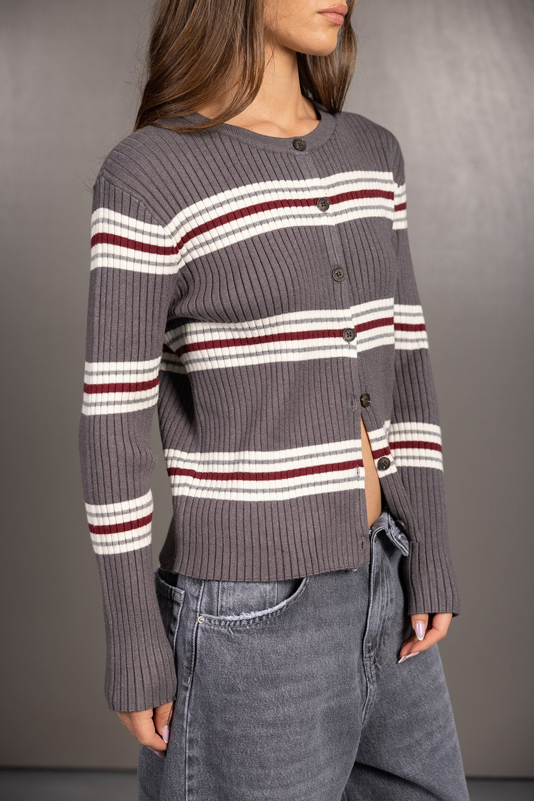 קרדיגן ג'וליאן | אפור - TwentySix