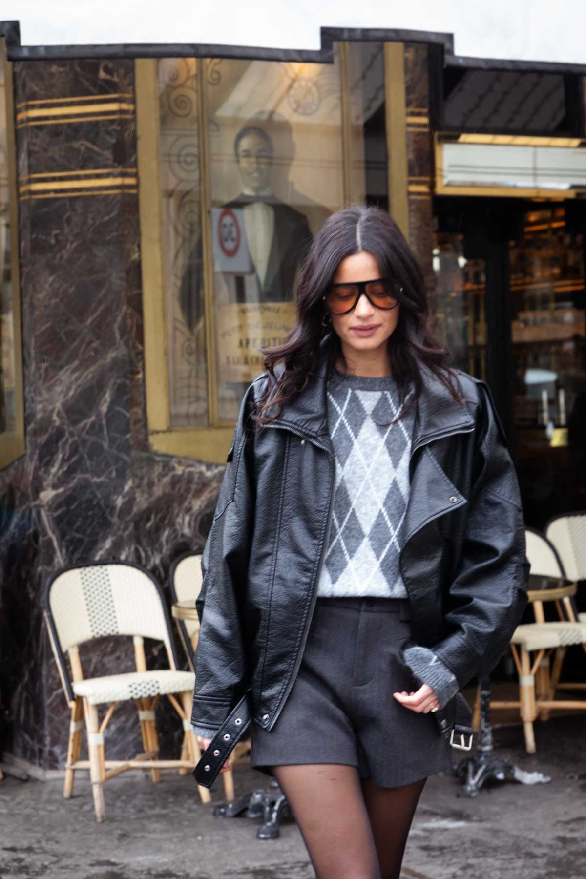 מעיל עור פרנסיסקו | שחור - TwentySix