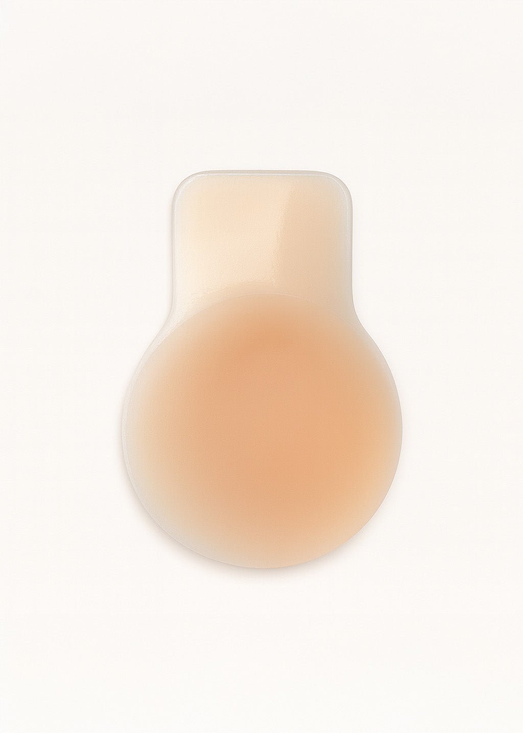 פד סיליקון בגוון גוף למניעת חיכוך והגנה בעור, צילום על רקע לבן