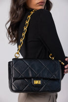 תיק עור גלוריה שחור TwentySix