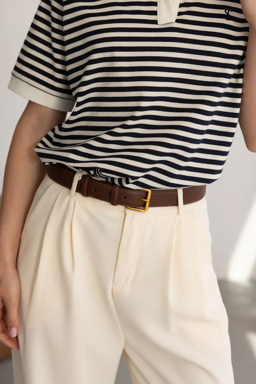 חגורת עור לני חומה TwentySix 