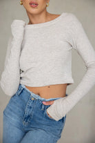 חולצת בייסיק בטן כפפה TwentySix Melange One Size 
