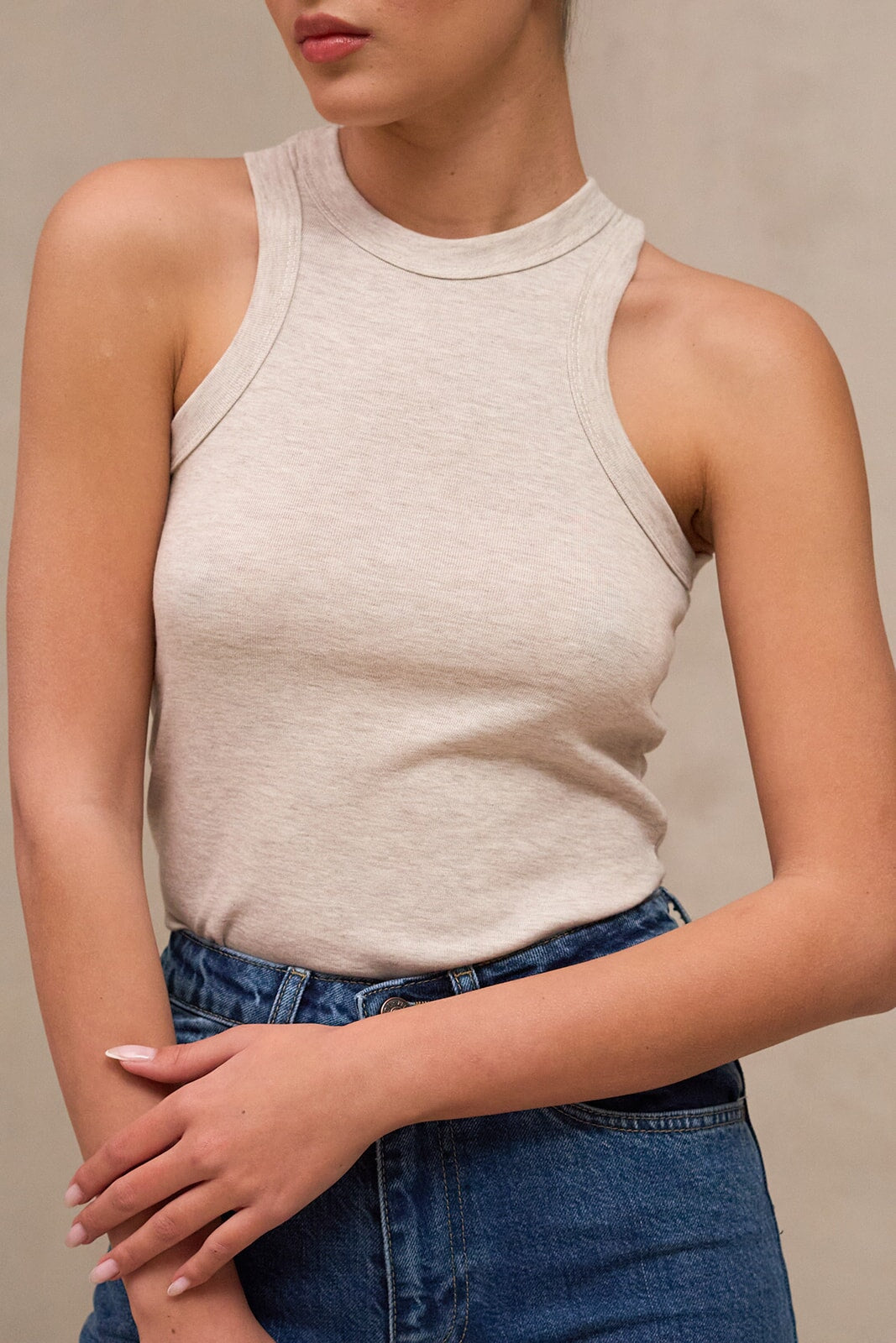 חולצת בייסיק קולר גיימס TwentySix Melange One Size 