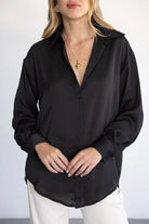 חולצת סאטן מישל TwentySix Black One Size 