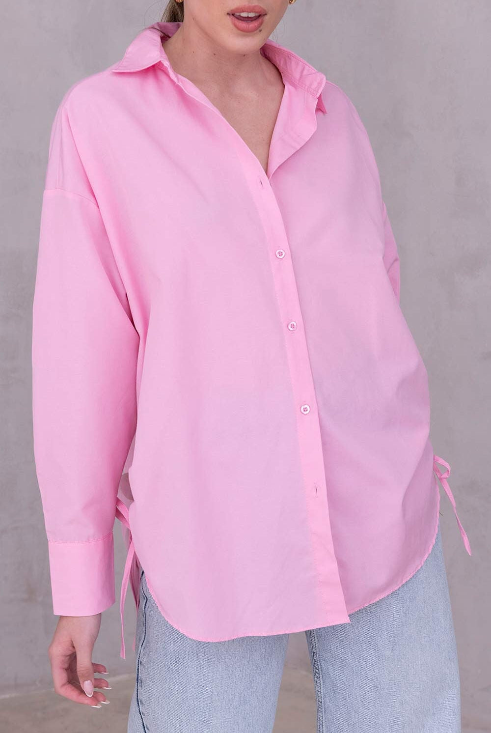 חולצת אוברסייז וולר TwentySix Pink One Size 