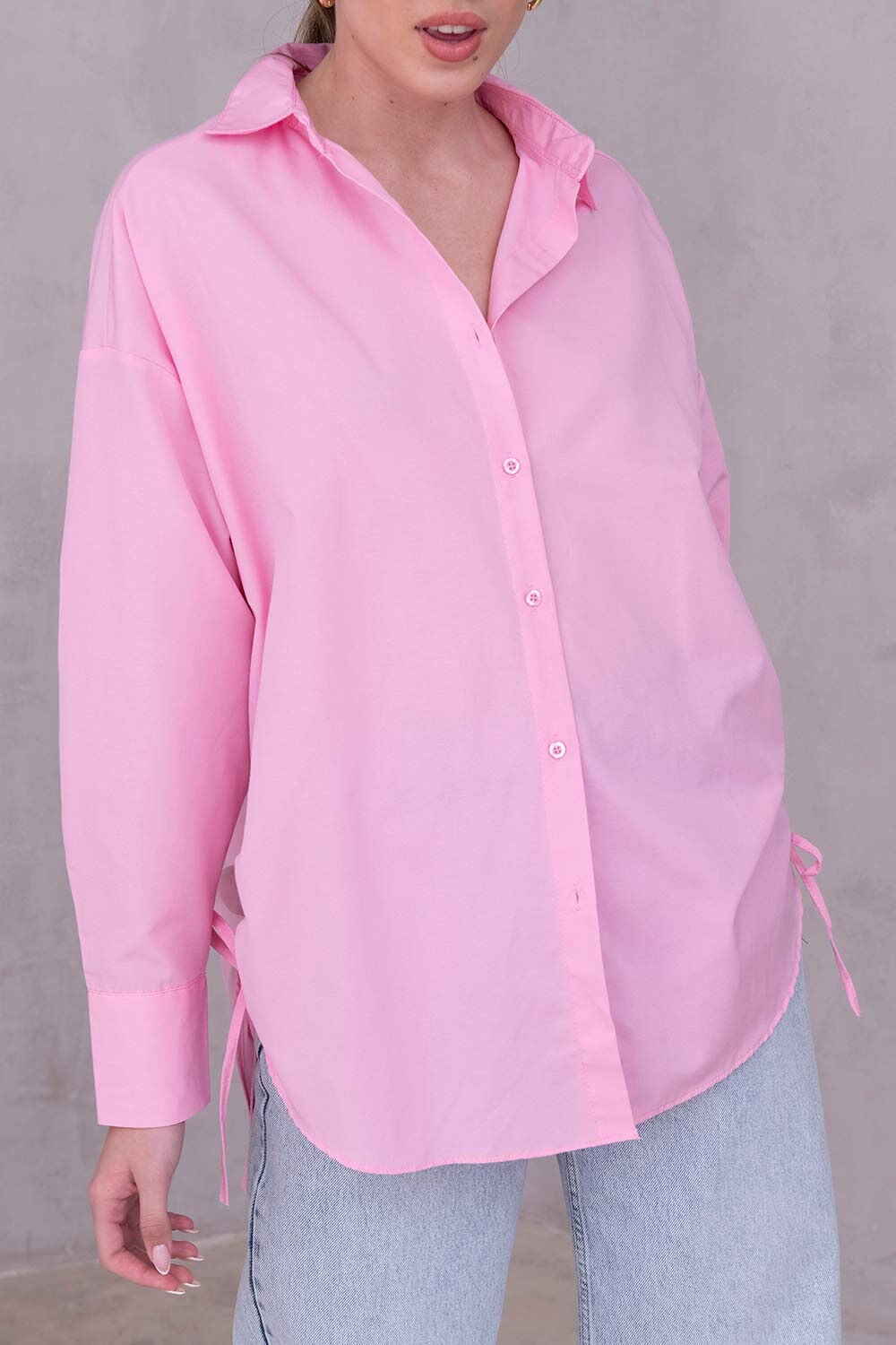 חולצת אוברסייז וולר TwentySix Pink One Size 