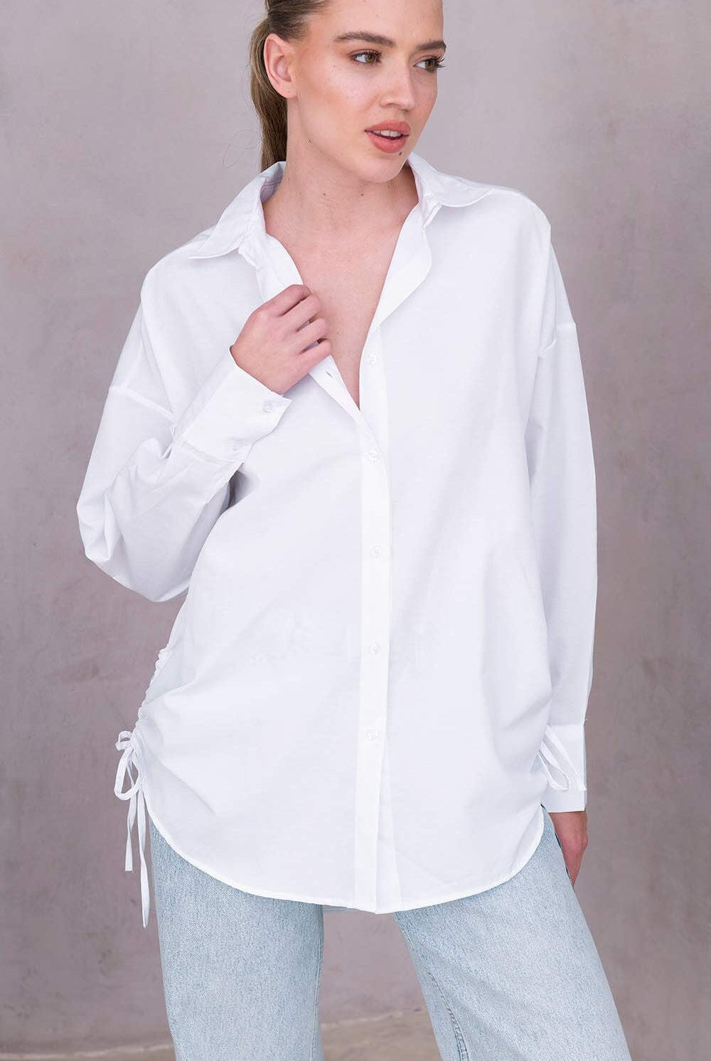 חולצת אוברסייז וולר TwentySix White One Size 
