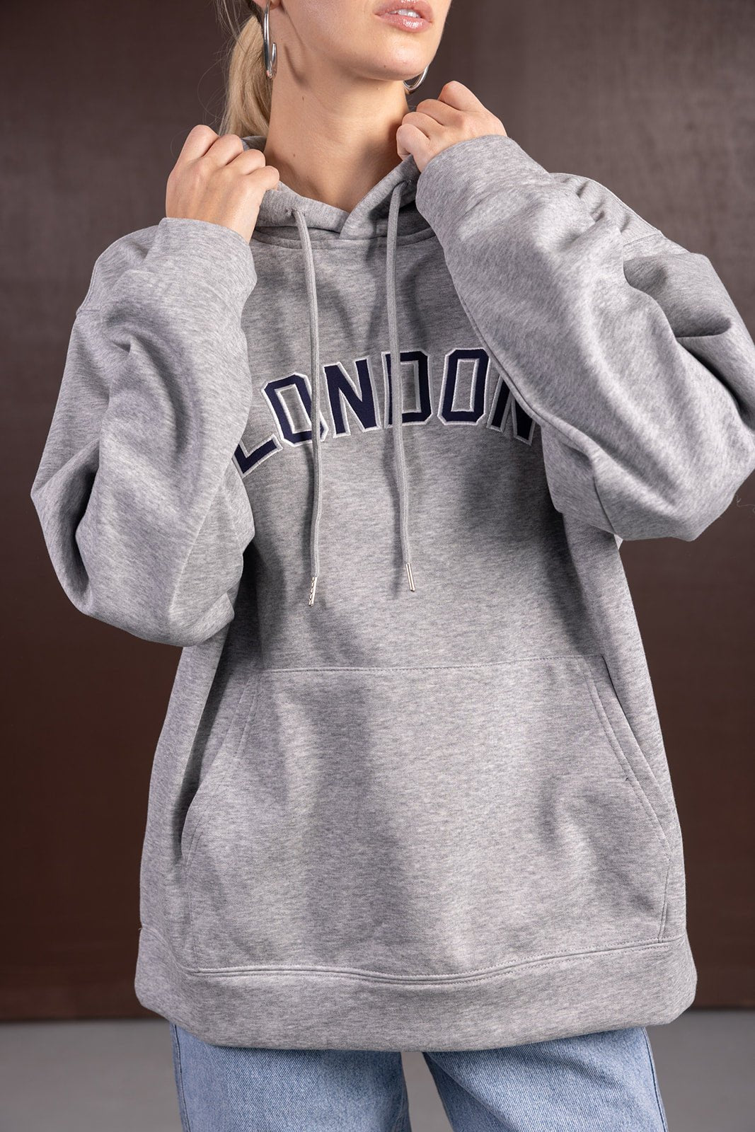 סווטשירט LONDON | אפור - TwentySix