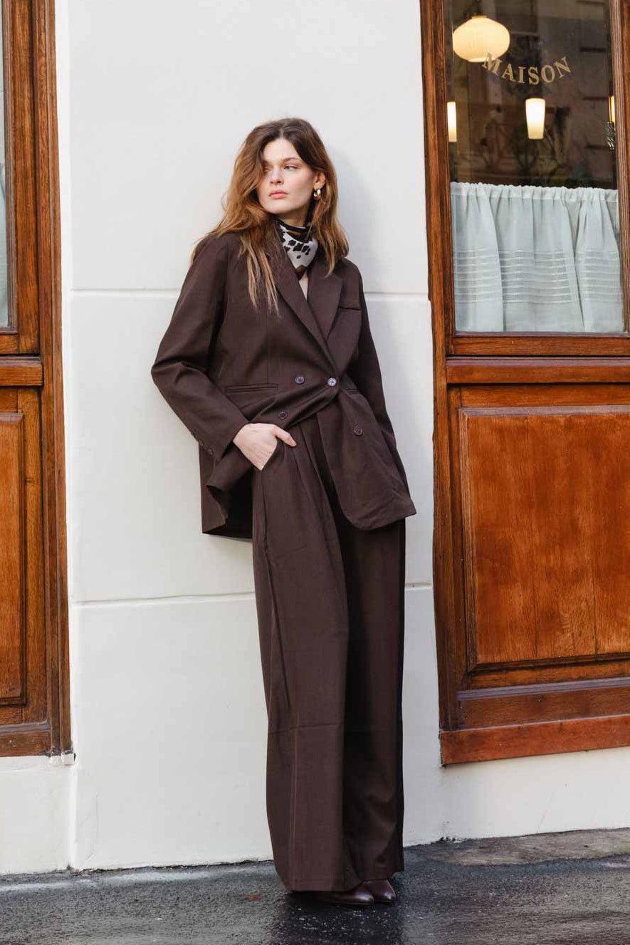 ג'קט שרי | חום - TwentySix