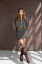 חצאית ביילין | אפורה - TwentySix