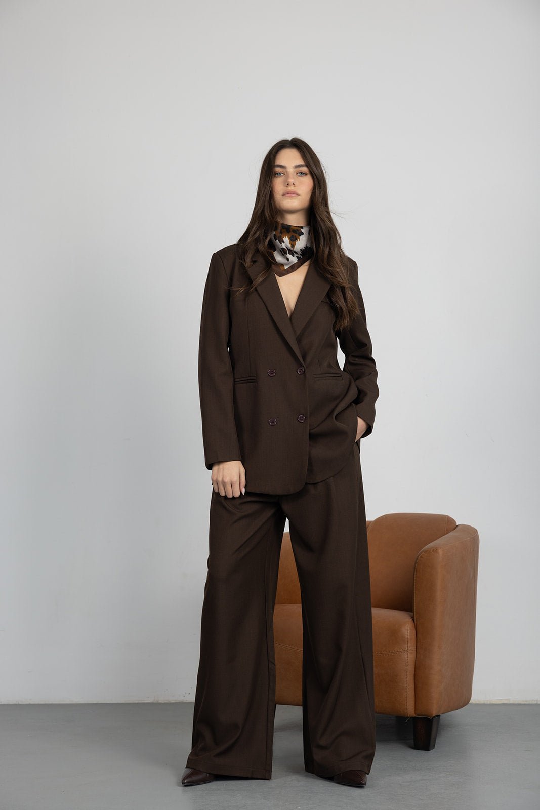 ג'קט שרי | חום - TwentySix