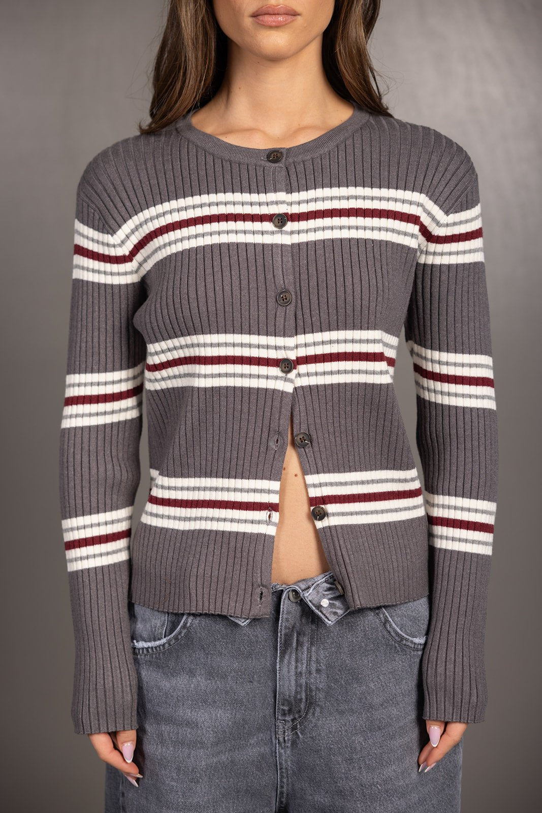 קרדיגן ג'וליאן | אפור - TwentySix