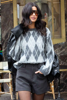 מכנס שורט אשלי | אפור - TwentySix