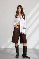 מכנס איידן | חום כהה - TwentySix