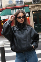 מעיל עור פרנסיסקו | שחור - TwentySix