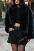 מכנס שורט אשלי | שחור - TwentySix