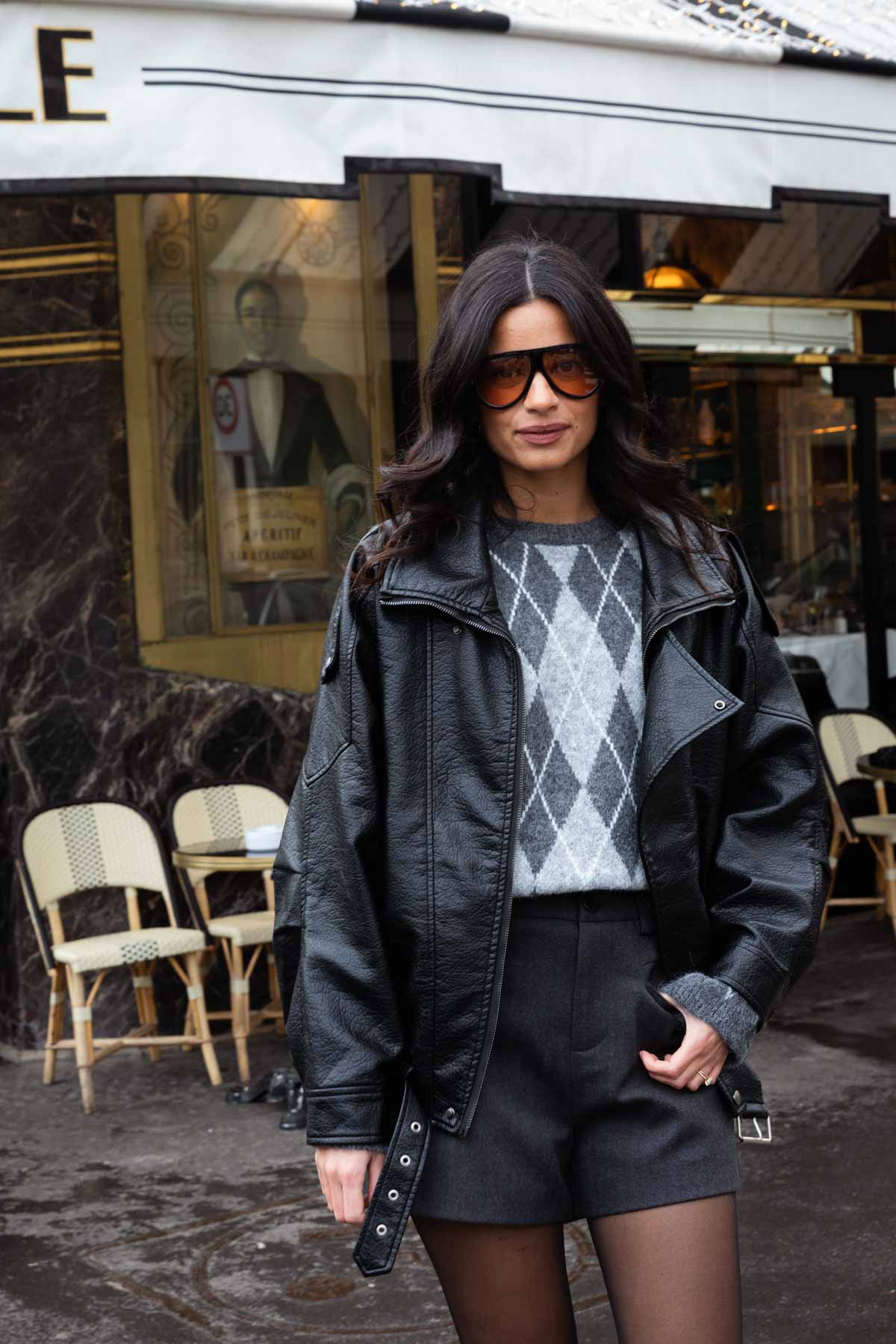 מעיל עור פרנסיסקו | שחור - TwentySix