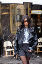 מעיל עור פרנסיסקו | שחור - TwentySix