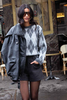 מכנס שורט אשלי | אפור - TwentySix