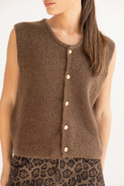 ווסט צמר אלואיז TwentySix Brown One Size 