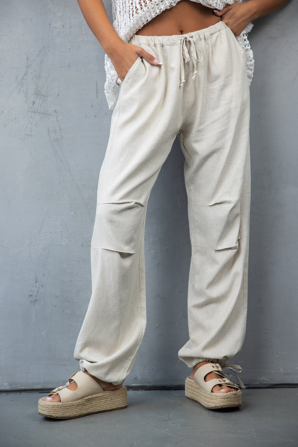 מכנס הילרי TwentySix Beige One Size 